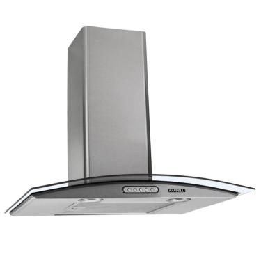 Imagem de Coifa Parede Slim Nardelli Vidro Curvo Inox 60cm 220V