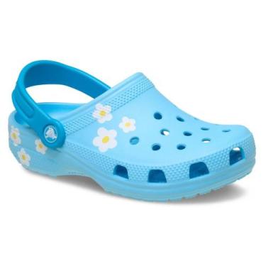 Imagem de Sandália Crocs Classic Daisy Clog K Tinted Glass, 29, Tinted glass
