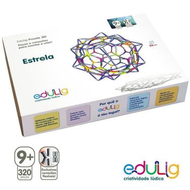 Imagem de Quebra-cabeça Edulig Puzzle 3D Estrela - 320 peças - GLQH6EFUD - Edulig