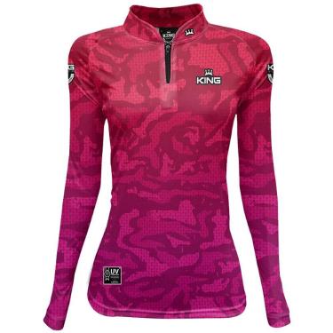 Imagem de Camiseta Proteção Solar UV 50+ Feminina King Brasil (KFF614)