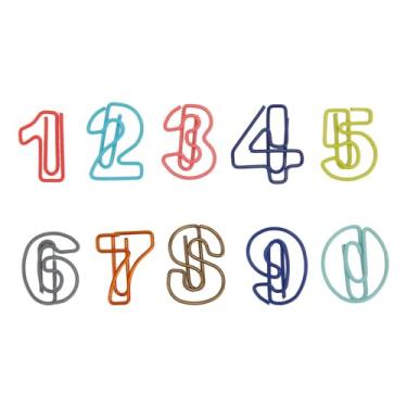 Imagem de AYNEFY Clipes Bonitos para Números Pequenos, Material Metálico, Força de Fixação Forte, Ideal para Uso Escolar Em Escritório Doméstico, Pacote Com 100