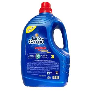 Imagem de Lava Roupas com Enzimas Ativas 3L Lírio do Campo - Combate mau odor e 