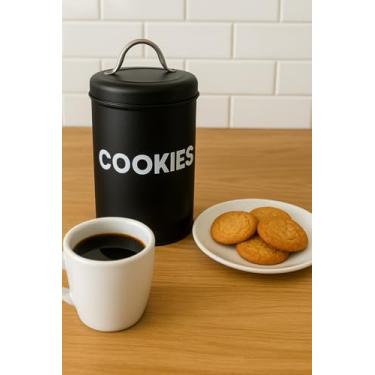Imagem de POTE LATA DE MANTIMENTOS INDUSTRIAL COOKIES BISCOITO PRETO - LINHA DOM