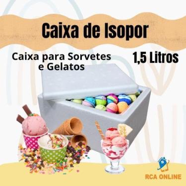 Imagem de 4 Caixas De Isopor 1,5 Litros Para Sorvetes E Medicamentos - Mundi Eps