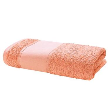 Imagem de Toalha de Banho Döhler Sofia 70x40cm para pintar, Terracota