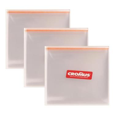 Imagem de Kit 300 Saquinho adesivado transparente 20x15cm + 3 aba Cromus