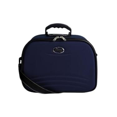 Imagem de Frasqueira de viagem necessaire bagagem de mão organizadora média compacta (Azul)