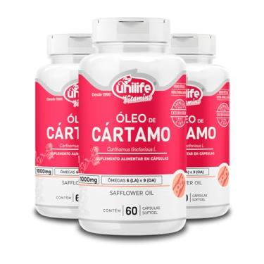 Imagem de Kit 3 Óleo de Cártamo Unilife 60 Cápsulas 1000mg