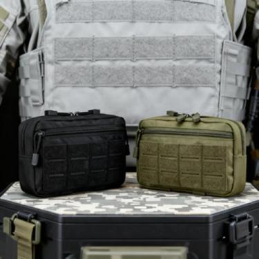 Imagem de 1 bolsa tática, bolsa administrativa para colete tático e cinto, organizador de ferramentas utilitárias para atividades ao ar livre e armazenamento EDC