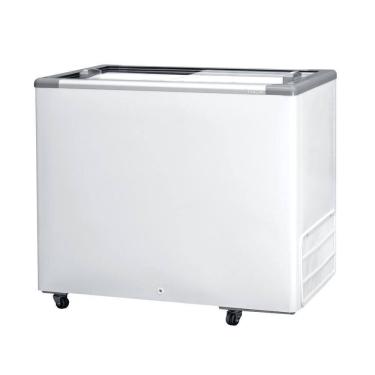 Imagem de Freezer Conservador Horizontal Fricon 311L Baixa Temperatura Tampa de Vidro Branco 220V