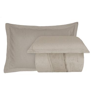 Imagem de Kit Cobre Leito Colcha Anarruga 3 Peças Queen 240x260cm Fendi Sonhare