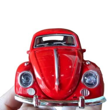 Imagem de Carrinho Miniatura Colecionável Brinquedo Volk Fusc quinha Carrinho Metal À fricção Abre Porta (Vermelho)