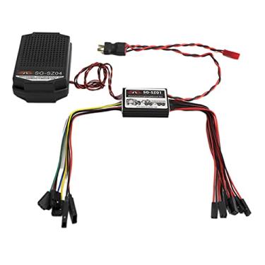 Imagem de barenx Conjunto de simulador de som de motor de carro RC, peças de reposição de peso leve, peças de atualização universal para carro RC 1:10