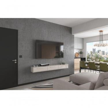 Imagem de Bancada Suspensa Bali 1.9 3 Portas Off White Perolizado Lukaliam