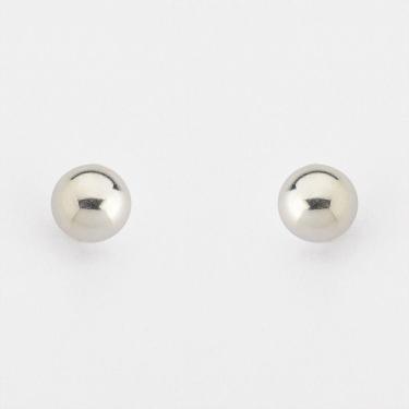 Imagem de Brinco Bolinha Polida Prata 925 - 7mm