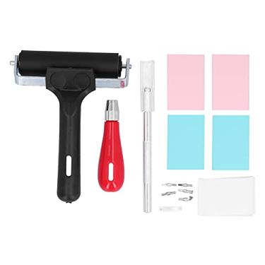 Imagem de Kit de carimbo de borracha para escultura Premium Conjunto misto de impressão com 6 lâminas Ferramentas de corte Materiais de arte para artesãos DIY Artistas Tamanho de borracha