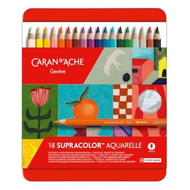 Imagem de Caran d'Ache Capa Aquarela Supracolor™ 18 Cores Edição Especial Ref 3888.418