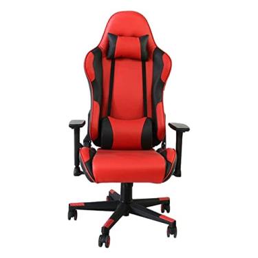 Imagem de Cadeira E-Sports Cadeira ergonômica para jogos cadeira de computador cadeira de escritório pesada de corrida cadeira de escritório giratória cadeira de trabalho com encosto alto (cor: cor da imagem