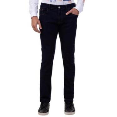 Imagem de Calça Guess Jeans Masculina Slim Straight Azul Escuro-Masculino