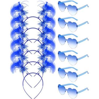 Imagem de Accesorios de Disfraz: Diadema Taiyin con Pompones y Gafas de Corazón