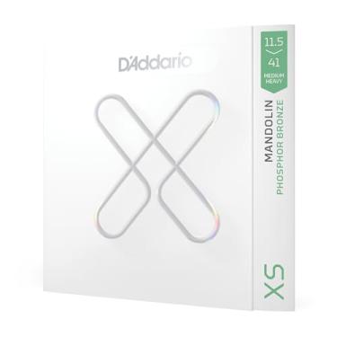 Imagem de D'Addario Cordas de bandolim - Cordas de bandolim revestidas - Bronze fosforoso PP - Para bandolim de 8 cordas - Vida máxima, sensação suave - XSM11541 - Médio pesado, 11,5-41