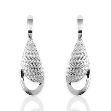 Imagem de Brinco Pendurado Clássico em Aço Inox Elegância Durabilidade