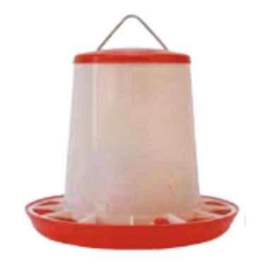 Imagem de Ioensy Alimentador de frango, dispensador de alimentos, alimentador de aves fácil de limpar, balde de alimentação para aves pequenas, pombos, fazenda ao ar, 6kg