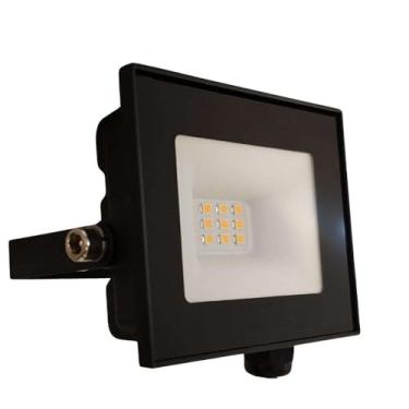 Imagem de Refletor Led 10w SMD 3000k - Branco Quente - 110V/220V - Preta - MX Led