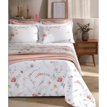 Imagem de Lençol Casal Full Safira AM-5009 Estampado 180 Fios - Dohler