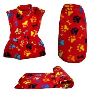 Imagem de Kit Manta, Vestido E Suéter De Inverno - Eg - Nicapet