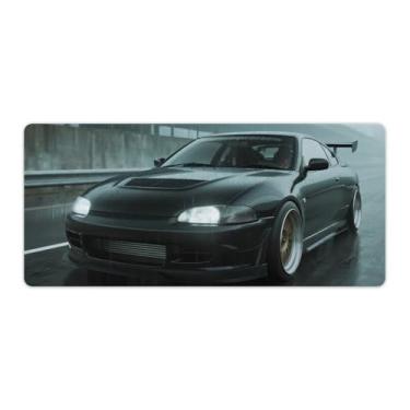 Imagem de HouLaiZhe JDM Tapetes de mesa de carro 3000 gt Black Warrior Gaming Mouse pads de mesa grandes para teclado de mesa tapete de computador 40 x 90 cm