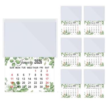 Imagem de 2026 Adesivos de calendário para pendurar e colar minicalendário, porta-cartões, 2 em 1, mesa mensal de parede, calendário colado para carro, geladeira, escritório em casa (dez)