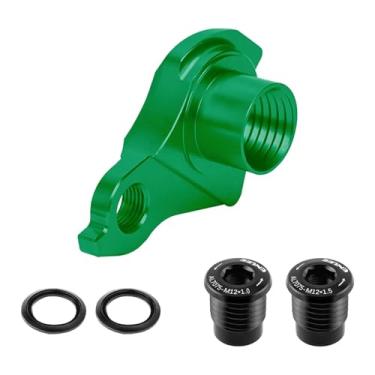 Imagem de Lljsszr Gancheira Traseira com Parafusos, Acessórios para Ciclismo Ao Ar Livre, Verde, Tamanho real