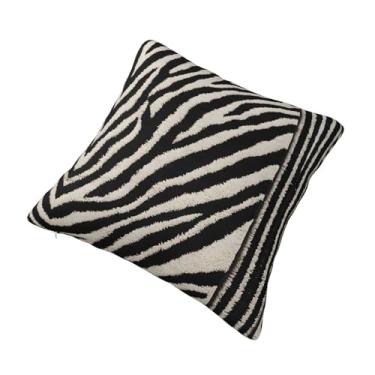 Imagem de Almofada quadrada decorativa com estampa animal - Design reversível, zíper oculto, poliéster macio para sofá, cama e carro - Hipoalergênico 66 cm x 66 cm