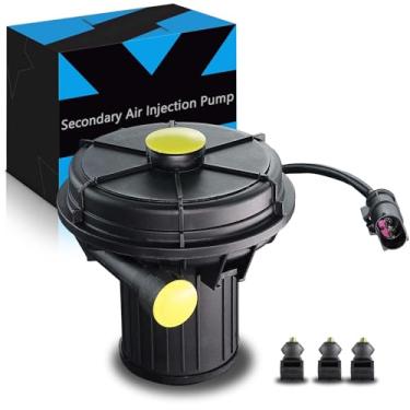 Imagem de YZHIDIANF Bomba de injeção de ar secundária atualizada 11727571589 adequada para: BMW 325i 2003-2005, 525i 2004-2005, 325Ci 325xi 330Ci 330i 330xi 530i 545i 645Ci M5 M6 X3 X5, 2003-2010 OE