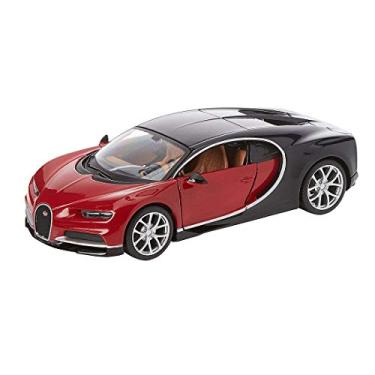 Imagem de Kit Em Metal Bugatti Chiron 1/24 Maisto Vermelho