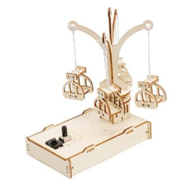 Imagem de YIJU Kits de Experimentos Científicos Educativos "faça Você Mesmo": Quebra-cabeças 3D, Cadeira Giratória E Artesanato.