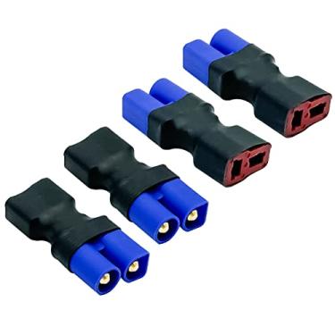 Imagem de FLY RC 4 peças de plugue fêmea T -> EC3 adaptador de plugue conector macho para bateria Lipo