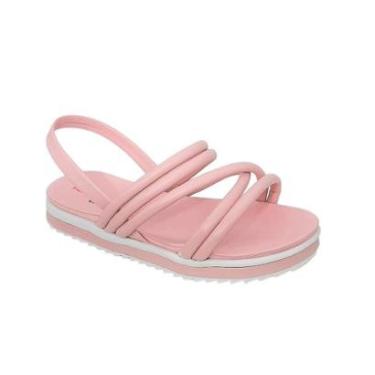 Imagem de Sandália Infantil Feminina Bebê Colorida Calce Fácil Molekinha 2724101-Feminino