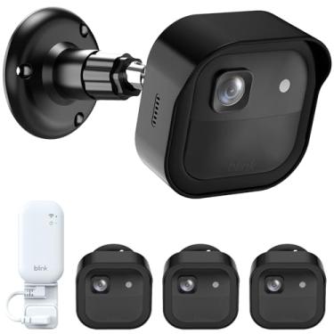 Imagem de Suporte para câmera Blink, montagem ajustável em 360° com capas à prova d'água para câmera Blink 2K, capa de encaixe para facilitar a troca de bateria, suporte de parede para tomada de gerenciamento