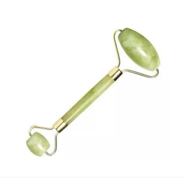 Imagem de Rolinho Massageador Facial Antirugas Massoterapia Pedra Jade