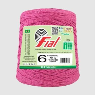 Imagem de Kit 6 Barbantes Fial Nº6 700 Gramas, 81 Pink