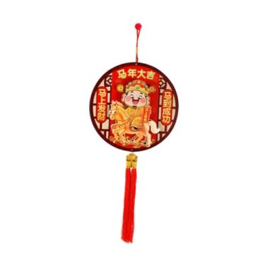 Imagem de oshhni Decoração de Ano Chinês 3D com Pingente de Cabeça Balançando (Caishen) para Porta de Entrada de Lojas e Salas de Estar, Style a