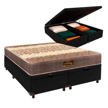 Imagem de Cama + Bau Blindado e Colchão D26 Queen - Ortophedic Sankonfort