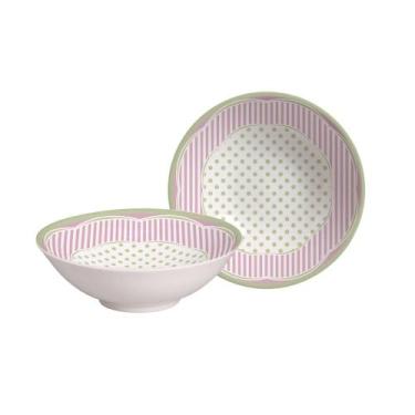 Imagem de Conjunto 6 Bowls Decorados 300Ml Coelha Agnes - Alleanza Cerâmica