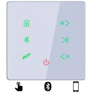 Imagem de Amplificador De Parede Bluetooth Home Bivolt Moderno Slim - Hifi, Bran