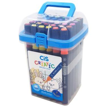 Imagem de Marcador Artístico CiS Criatic Brush Duo - 36 Cores