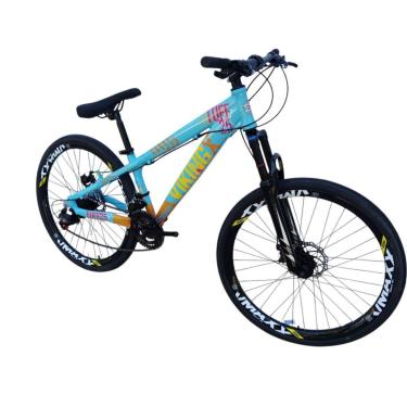 Imagem de Bicicleta 26 VikingX Tuff25 24v Indexada Suspensão Freeride Disco Mecânico Pneu Slick 1.50-Unissex
