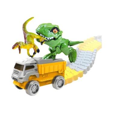 Imagem de Carro Elétrico De Dinossauro Flexível Para Meninos, Brinquedo Educacio