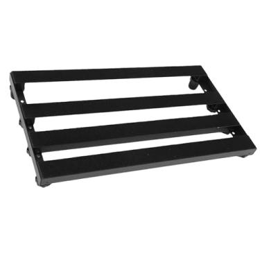 Imagem de KUIDAMOS Placa de Pedal de Guitarra Resistente, Pedaleira de Efeito de Liga de Alumínio para Concertos de Banda, Tamanho Portátil, Barras Transversais de 4x20", 8 Parafusos de Pedal